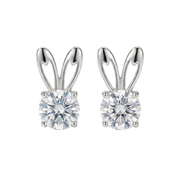 Cute Bunny Rabbit Stud Earrings | 925 Sterling Silver